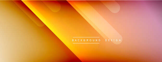 Dynamic lines abstract background. 3D shadow effects and fluid gradients. Modern overlapping forms