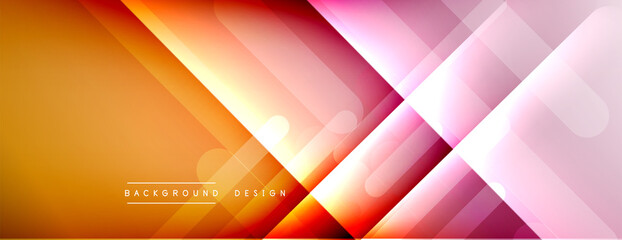 Dynamic lines abstract background. 3D shadow effects and fluid gradients. Modern overlapping forms