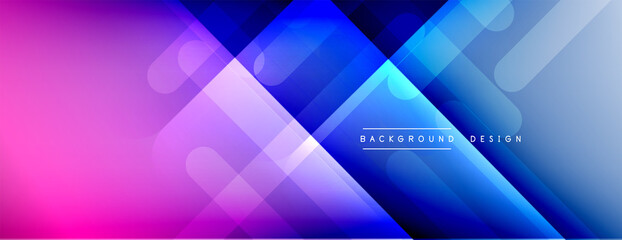 Dynamic lines abstract background. 3D shadow effects and fluid gradients. Modern overlapping forms