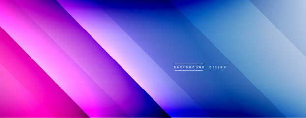 Dynamic lines abstract background. 3D shadow effects and fluid gradients. Modern overlapping forms