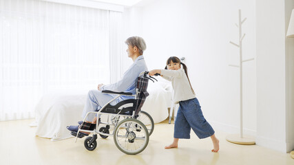 介護・お見舞い・祖父・孫