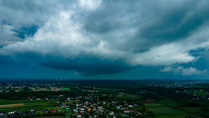 chmury burzowe nad Górnym Śląskiem, Jastrzębie Zdrój © Franciszek