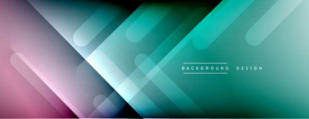 Dynamic lines abstract background. 3D shadow effects and fluid gradients. Modern overlapping forms