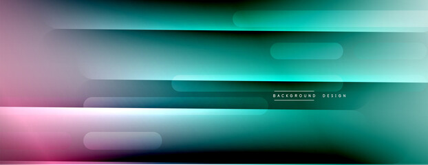 Fototapeta premium Dynamic lines abstract background. 3D shadow effects and fluid gradients. Modern overlapping forms