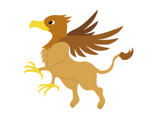 シンプルなグリフォンのイラスト