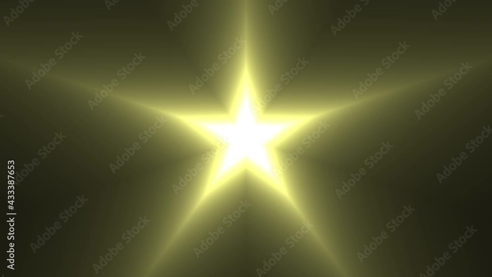 Poster pulsing five pointed star background