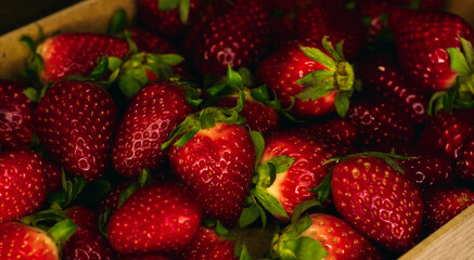 strawberries close up photo.