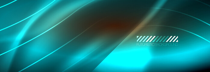 Neon dynamic beams vector abstract wallpaper background. Wallpaper background, design templates for business or technology presentations, internet posters or web brochure covers
