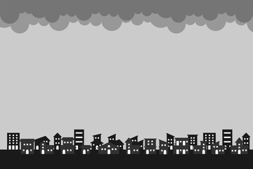 都会のフレーム　曇りver