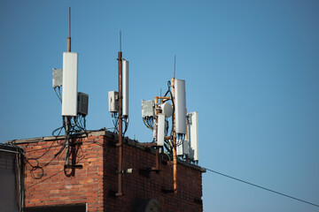 cell towers on the roof