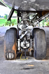 old plane wheels