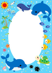 海のなかまたち フレーム
