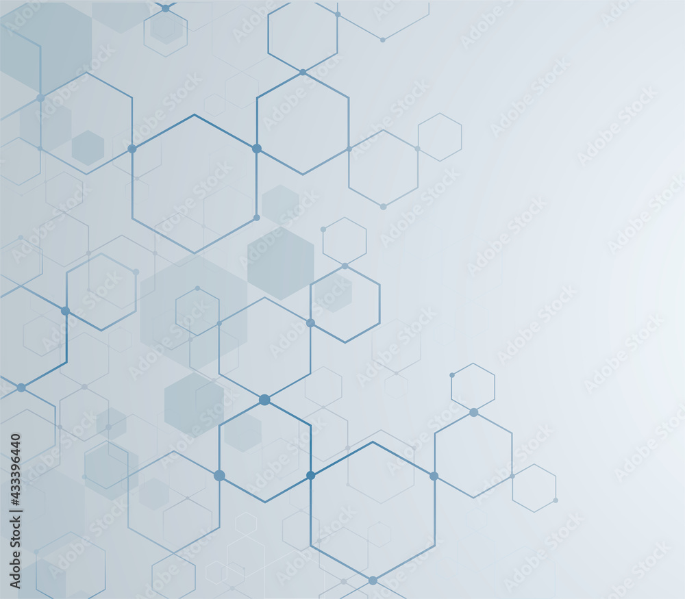 Poster the shape of hexagon concept design abstract technology background vector eps10