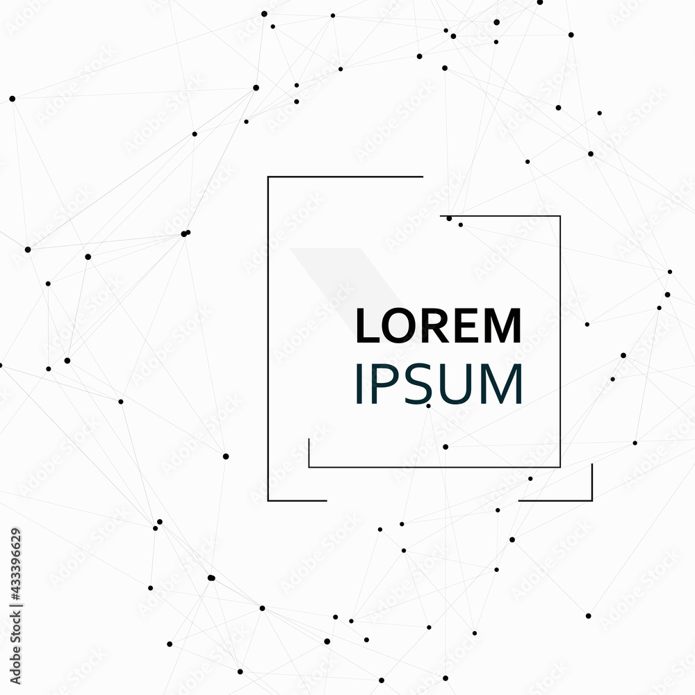 Poster pattern on light background. communication network. vector design template. future technology. digit