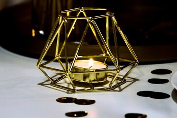 fashioned lamp on the wall