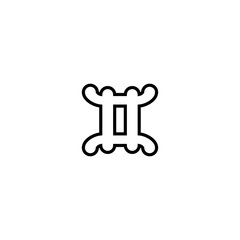 Radiator line icon. Simple style heating system company poster background symbol. Heating system logo design element. T-shirt printing. Vector for sticker.