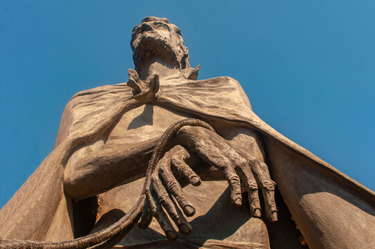 Jesus Christ Statue at the Stations of the Cross at the Sanctuary of the Most Precious Blood of Christ in Ludbreg, Croatia 