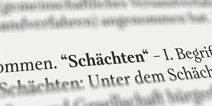 Sch&auml;chten im Buch
