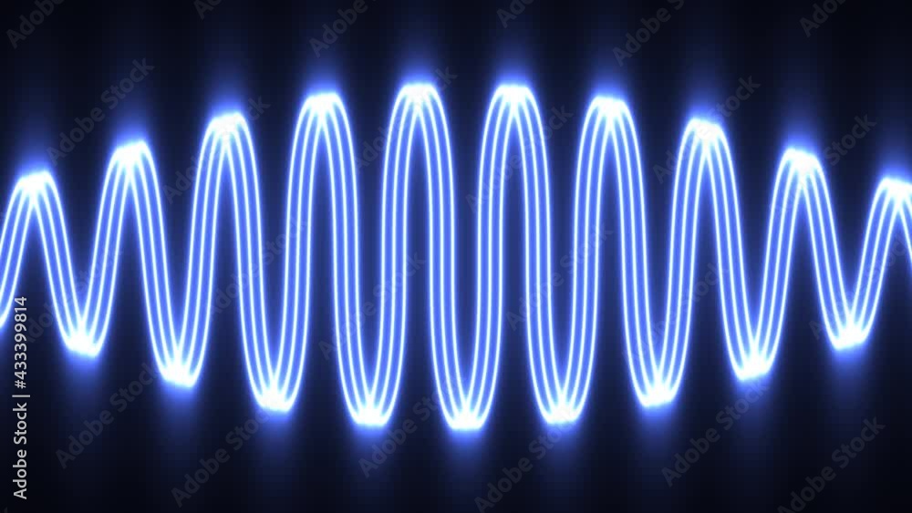 Poster slow expanding overlapping layers of waves