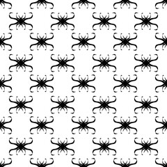 A black pattern on a white background Contemporary modern style abstract pattern design