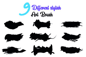 Different kind of art brushes