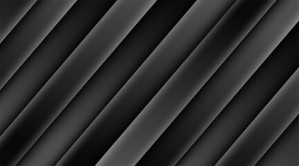 Obraz premium Luxury abstract background with dark lines template deluxe design. modern black backdrop concept 3d style Illustration vector