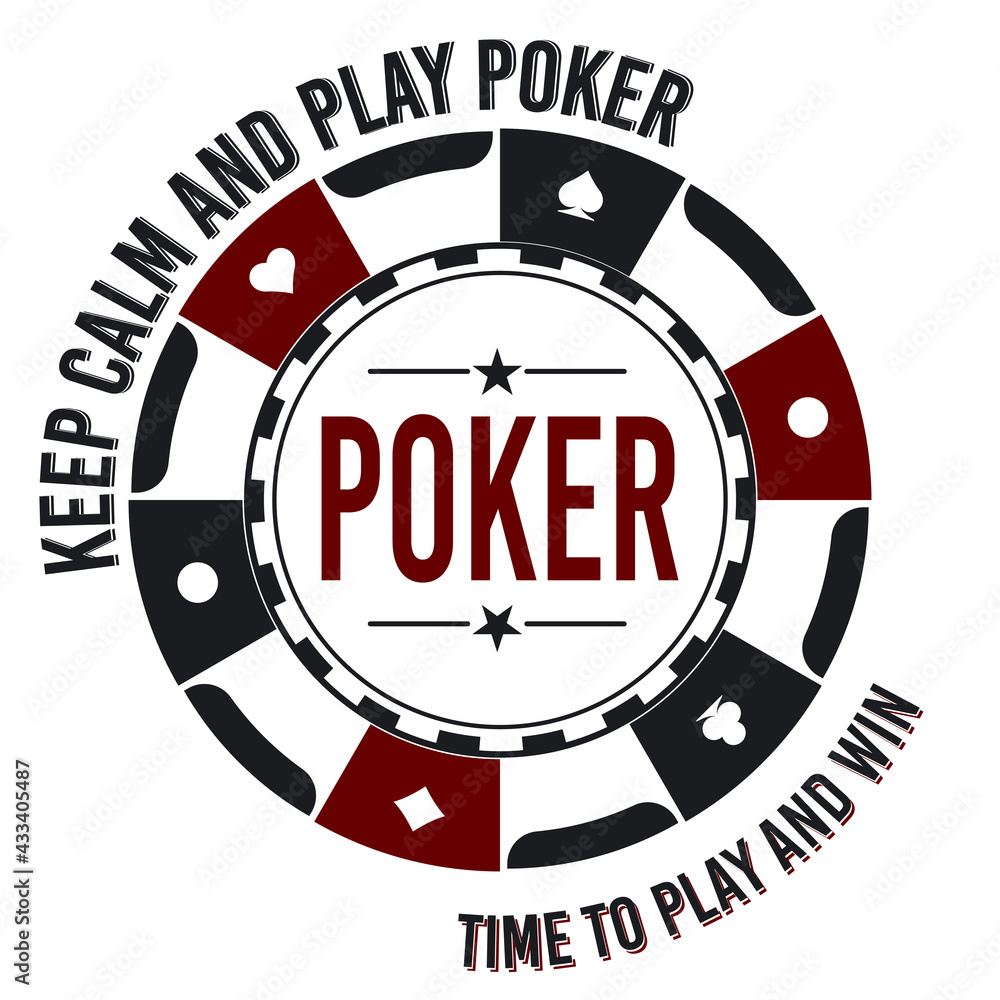 Wall mural Poker logo vintage emblems for poker club, casino, championship vector Illustrations on a white background