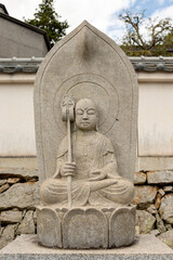Stone statue of Jizo-bosatsu at Taifuku-ji temple in Kobe, Hyogo, Japan