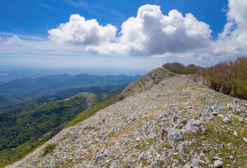 Monte Semprevisa (Italy) - A view of the highest peak in the Monti Lepini, Lazio region, with an elevation of 1536 metres. The mount summit is now dedicated to mountaineer Daniele Nardi. 