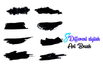 Different kind of art brushes