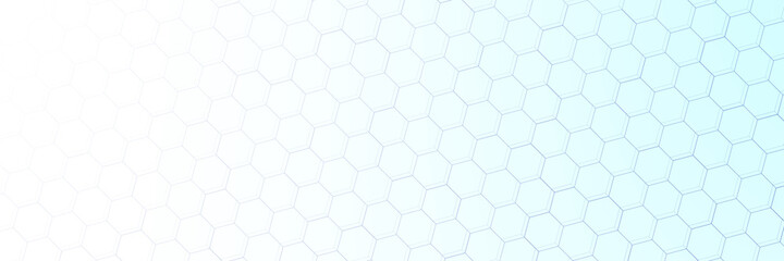 Vector abstract scientific background. Hexagonal geometric design.