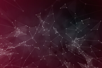 Futuristic technology network concept 3d rendering