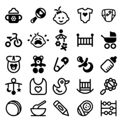 Baby icons set