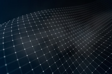 Futuristic technology network concept 3d rendering