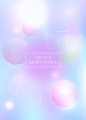 Obraz premium Bauhaus background with liquid shapes. Dynamic holographic fluid