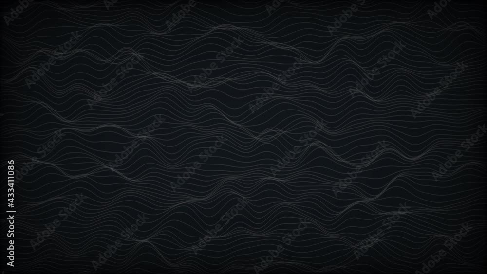 Aufkleber rolling threads form mountains hills abstract background matte