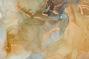 Natural  luxury abstract fluid art painting in alcohol ink technique. Tender and dreamy  wallpaper....