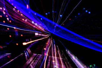 abstract light trails