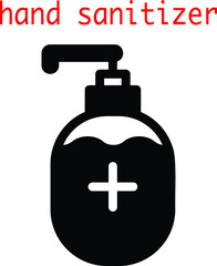 Vector, whygiene, sanitizer, hand, protection, spray, bottle, prevention, coronavirus, virus, antibacterial, clean, alcohol, care, health, bacteria, antiseptic, covid-19, hite and black hand sanitizer