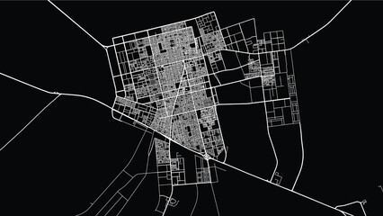Urban vector city map of Hafar Al, Saudi Arabia, Middle East