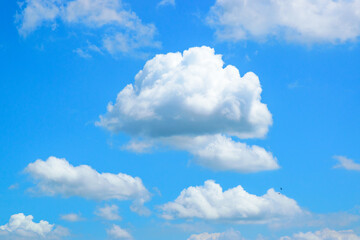 blue sky with white clouds