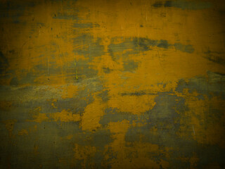 dark yellow wall grunge texture background