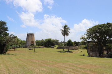 Fototapeta na wymiar Habitation Murât île de Marie Galante Guadeloupe Caraïbes Antilles Françaises