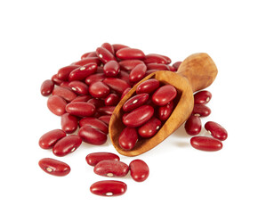 red beans isolated on white background