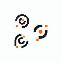 Logo Design icon Letter P 