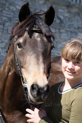 M&auml;dchen mit Pferd