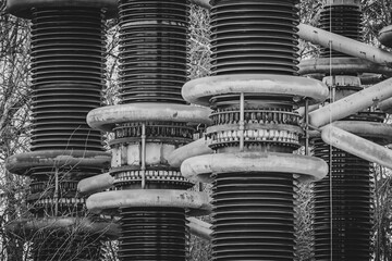 Details of the giant outdoor Tesla's coil