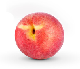 Fototapeta na wymiar Peach with isolated on white background