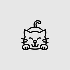 Vector illustration of cat icon