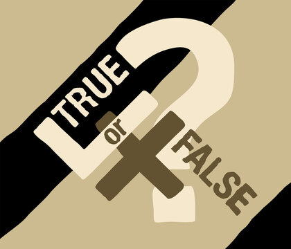 True or False banner - correct desicion choosing